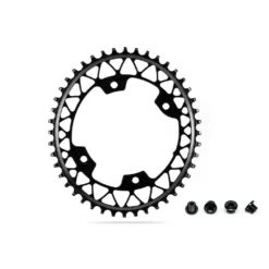 Absolute Black Oval 1x Shimano 9100/8000/9000/6800 With Bolts 110 BCD Chainring